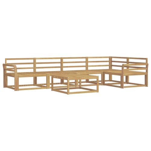 Комплект дивани за открито 6 pcs Бяло 79 x 79 x 37 см