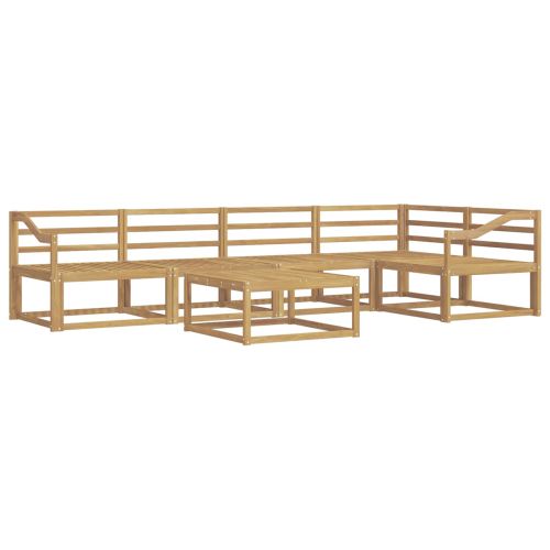 Комплект дивани за открито 6 pcs Бяло 79 x 79 x 37 см