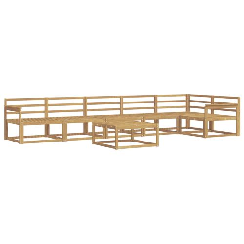 Комплект дивани за открито 7 pcs Бяло 79 x 79 x 37 см