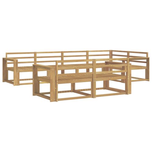 Комплект дивани за открито 8 pcs Бяло 331 x 172,5 x 73 см
