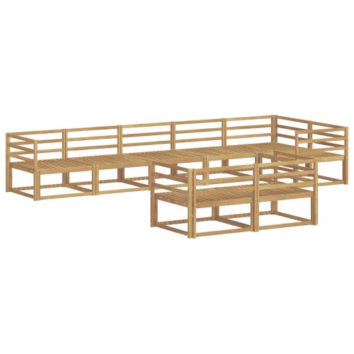 Комплект дивани за открито 8 pcs Бяло 404 x 166,5 x 73 см