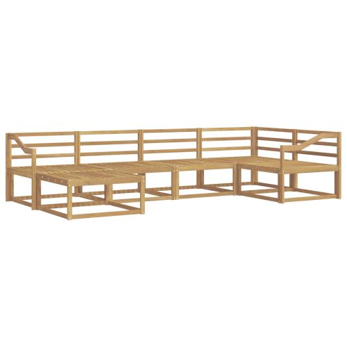 Комплект дивани за открито 6 pcs Бяло 325 x 166,5 x 73 см