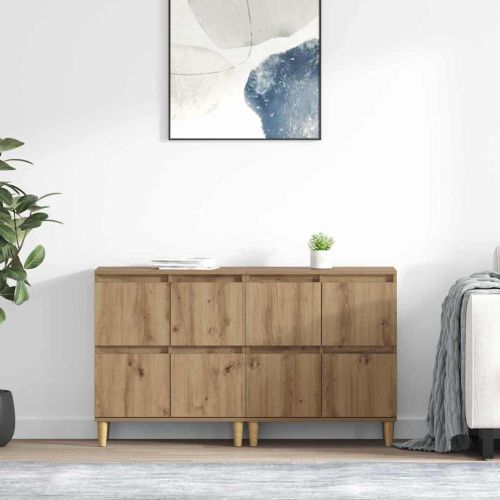 Скейдбордове 2 pcs Дъб 60 x 35 x 70 cm Инженерно дърво