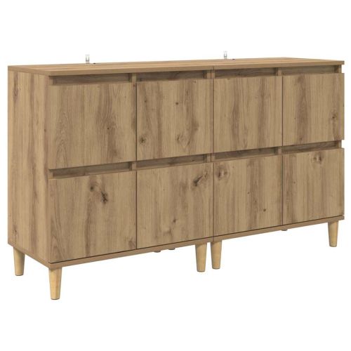 Скейдбордове 2 pcs Дъб 60 x 35 x 70 cm Инженерно дърво