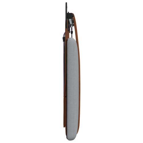 Табла за легло висяща С LED осветление Светлосиво Антично PU