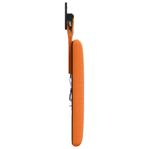 Табла за легло висяща С LED осветление Оранжево Кордюрова тъкан