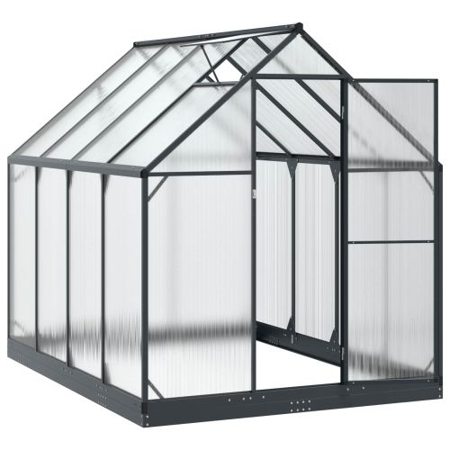 Оранжерия за градина с врата Антрацит 183,5 x 243,5 x 207 см