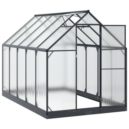 Оранжерия за градина с врата Антрацит 183,5 x 303,5 x 207 см