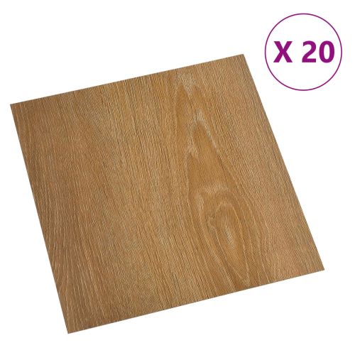 Самозалепващи дъски за настилка 30,5 x 30,5 см 20 pcs ПВЦ Дърво