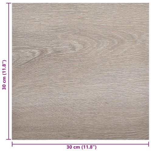Самозалепващи дъски за настилка 30,5 x 30,5 см 20 pcs ПВЦ Таупе