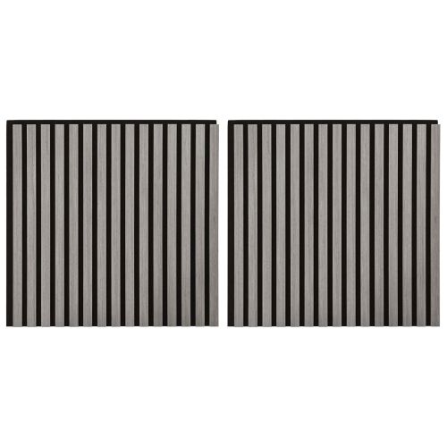 Стенни панели 2 pcs Сиво 60,5 x 60 см