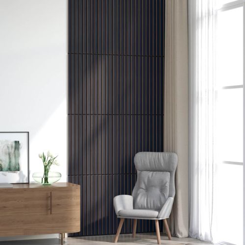 Стенни панели 8 pcs Антрацит 60,5 x 60 см