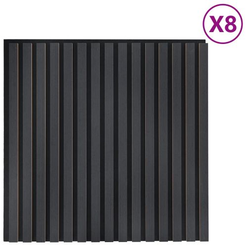 Стенни панели 8 pcs Антрацит 60,5 x 60 см