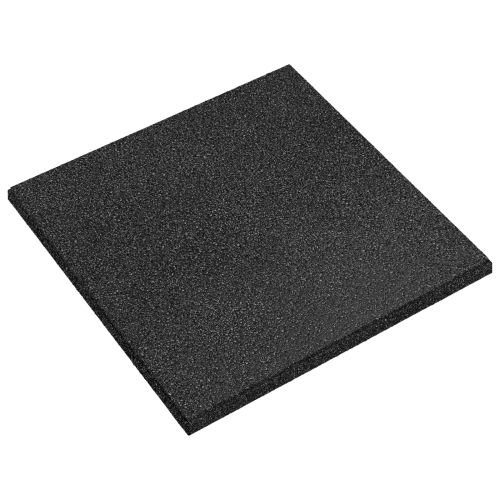 Плочки за защита при падане 6 pcs Черно 50 x 50 cm Каучук