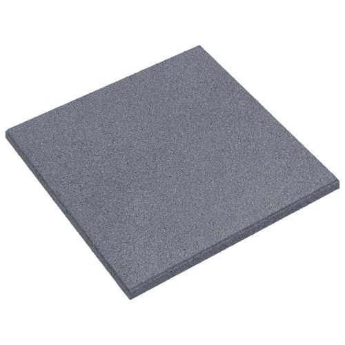 Плочки за защита при падане 6 pcs Сиво 50 x 50 cm Каучук