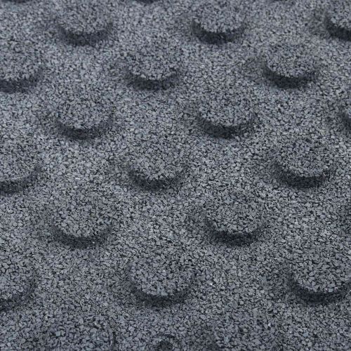 Плочки за защита при падане 6 pcs Сиво 50 x 50 cm Каучук
