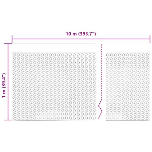Оребрена дренажна плоча Черно 1 x 10 m HDPE