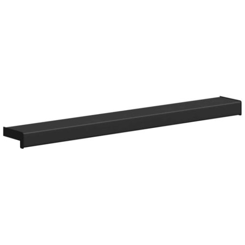 Перваз за прозорец Черен с дървесен фибър 60 x 15 x 4,5 см ПВЦ