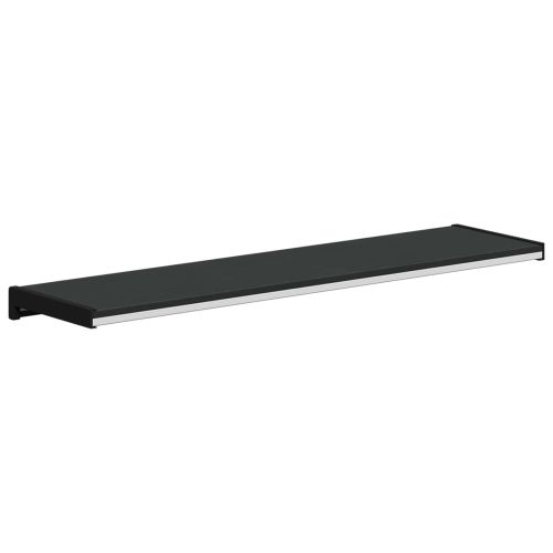 Перваз за прозорец Черен с дървесен фибър 100 x 20 x 4,5 см ПВЦ