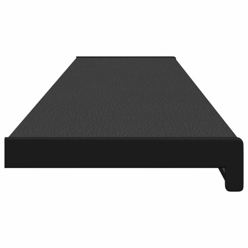 Перваз за прозорец Черен с дървесен фибър 120 x 25 x 4,5 см ПВЦ