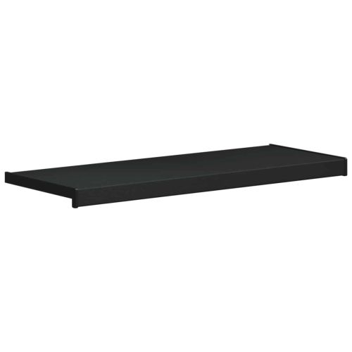 Перваз за прозорец Черен с дървесен фибър 100 x 30 x 4,5 см ПВЦ