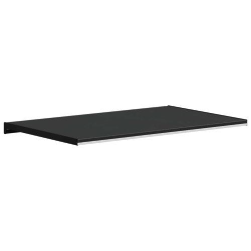 Перваз за прозорец Черен с дървесен фибър 60 x 50 x 4,5 см ПВЦ