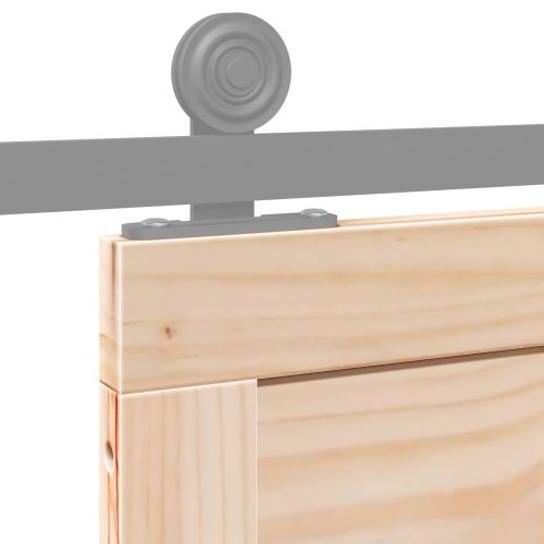 Врата за плевня Натурално 100 x 2,5 x 208 см