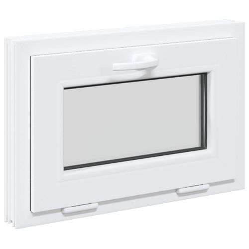 Прозорец за мазе RISOR 60 x 40 cm PVC и стъкло Бяло