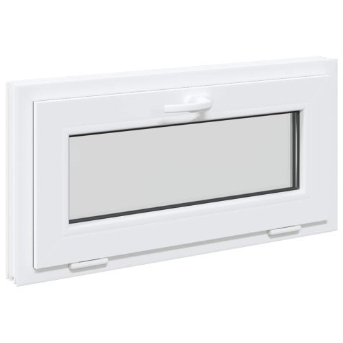 Прозорец за мазе RISOR 80 x 40 cm PVC и стъкло Бяло