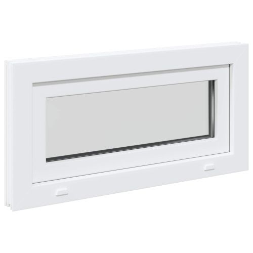 Прозорец за мазе RISOR 80 x 40 cm PVC и стъкло Бяло