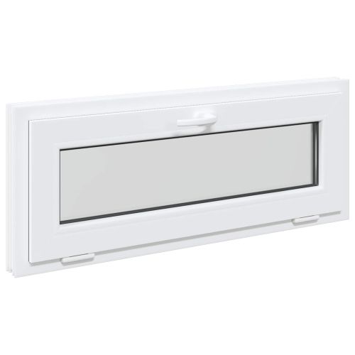 Прозорец за мазе RISOR 100 x 40 cm PVC и стъкло Бяло