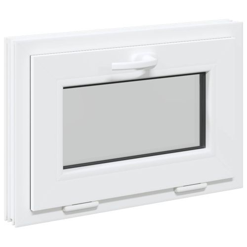 Прозорец за мазе RISOR 60 x 40 cm PVC и стъкло Бяло