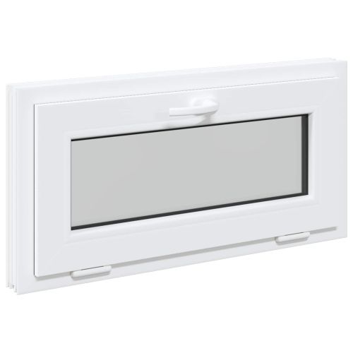 Прозорец за мазе RISOR 80 x 40 cm PVC и стъкло Бяло