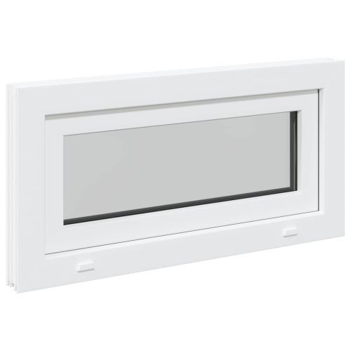 Прозорец за мазе RISOR 80 x 40 cm PVC и стъкло Бяло