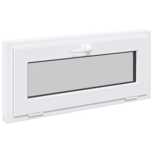 Прозорец за мазе RISOR 90 x 40 cm PVC и стъкло Бяло