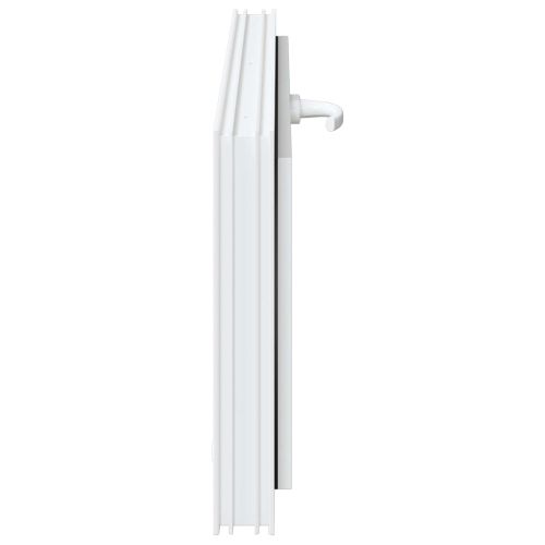 Прозорец за мазе RISOR 110 x 40 cm PVC и стъкло Бяло