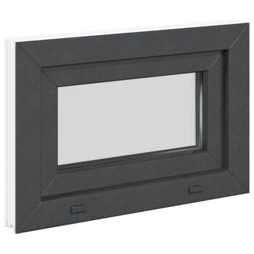 Прозорец за мазе RISOR 60 x 40 cm PVC и стъкло Антрацит
