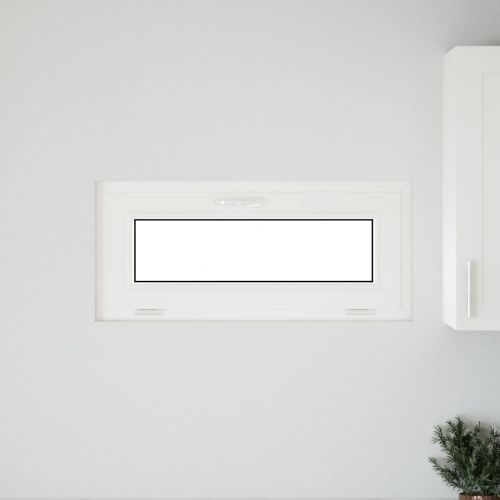 Прозорец за мазе RISOR 90 x 40 cm PVC и стъкло Антрацит