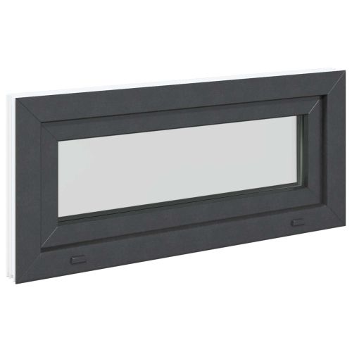 Прозорец за мазе RISOR 90 x 40 cm PVC и стъкло Антрацит