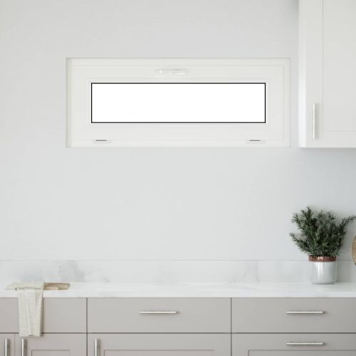 Прозорец за мазе RISOR 100 x 40 cm PVC и стъкло Антрацит