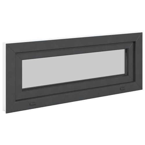 Прозорец за мазе RISOR 100 x 40 cm PVC и стъкло Антрацит