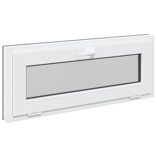 Прозорец за мазе RISOR 110 x 40 cm PVC и стъкло Антрацит