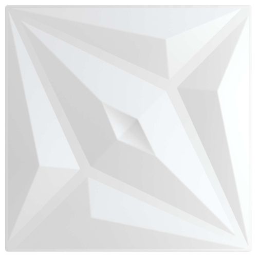 Стенни панели Звезда 12 pcs Бяла звезда 50 x 50 cm XPS Пяна