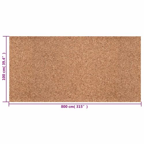 Коркова ролка Кафяво 100 x 800 x 0,2 см Корк