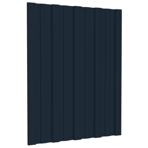 Покривен панел 36 pcs Антрацит 60 x 45 cm Поцинкована стомана
