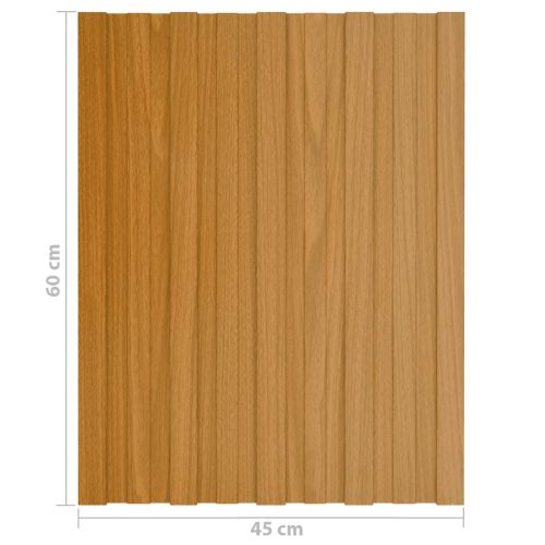 Покривен панел 36 pcs Натурално 60 x 45 cm Поцинкована стомана
