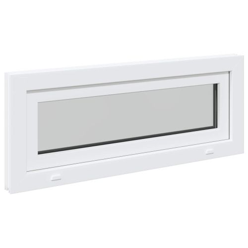 Прозорец за мазе RISOR 100 x 40 cm PVC и стъкло Бяло