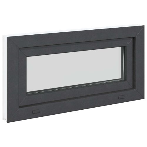 Прозорец за мазе RISOR 80 x 40 cm PVC и стъкло Антрацит