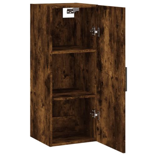 Стенен шкаф опушен дъб 34,5x34x90 см