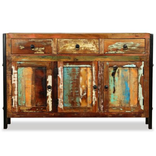Бюфет, регенерирано дърво масив, 120x35x76 cм